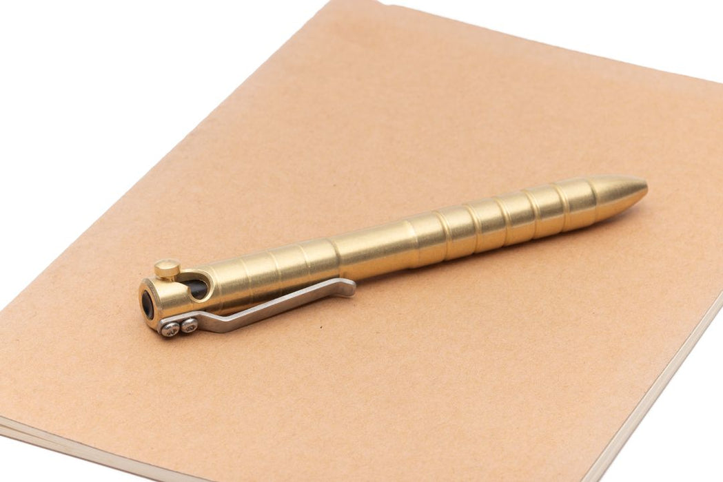 basik.003.brass rollerball pen